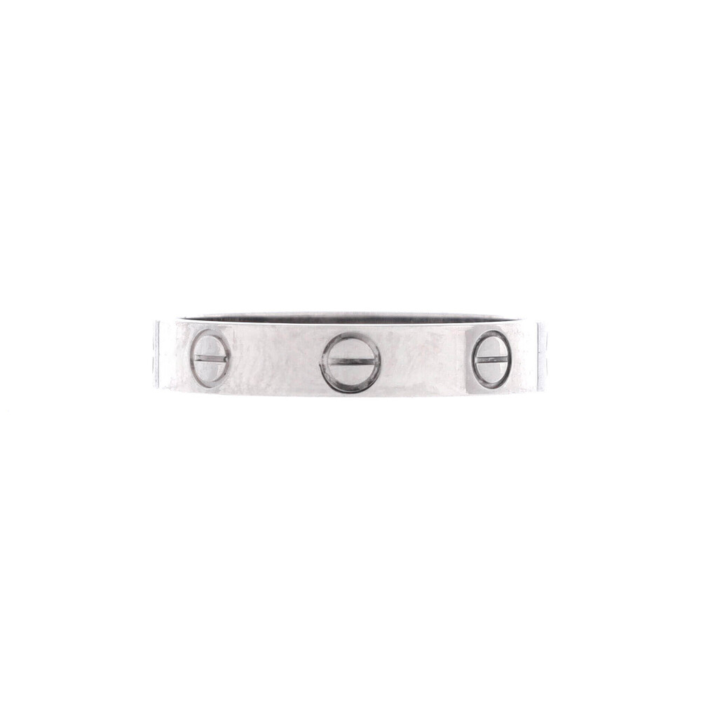 Cartier Love Wedding Band Ring 18K White Gold